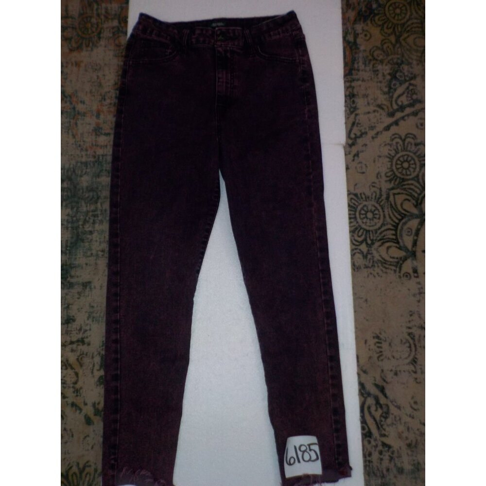 Wild Fable Sz 10 Cropped Raw Hems Pink/Purple Blend Women's Stretchy Skinny Jean